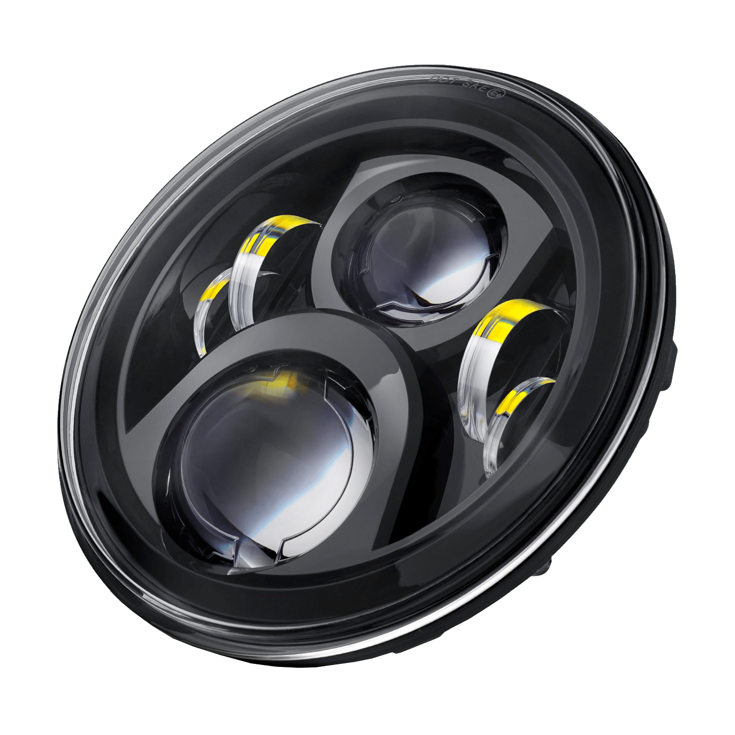 Lumen® - 7" Round Black Projector LED Headlights (H6024) - Image 2
